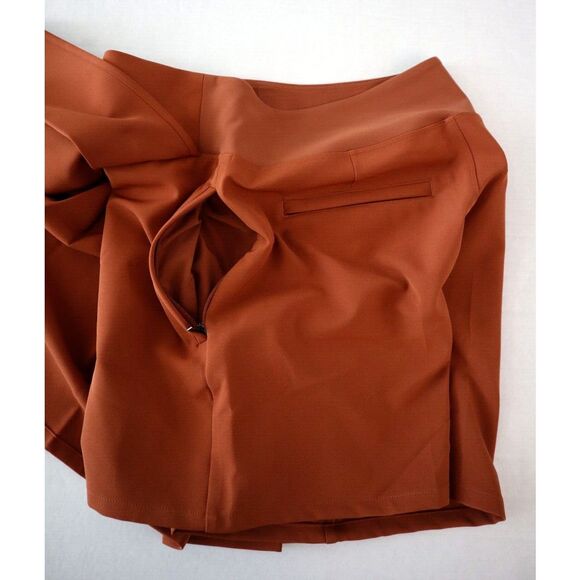 Athleta 658452-00 Women's Sz 4 Rust Brown Endless Pleated Skort - Picture 5 of 11